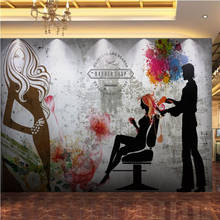 BEIBEHANG Wallpaper custom wallpaper mural retro beauty hairdressing tooling wall decorative painting Papel de parede 2024 - buy cheap