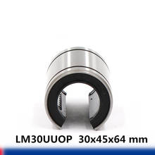 2 pçs/lote LM30UUOP 30x45x64mm Open Type Linear Ball Bearing de Bush Bucha 2024 - compre barato