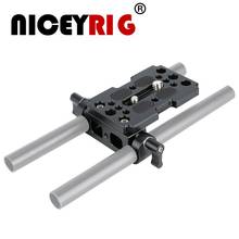 NICEYRIG Multifunction Camera Base Plate with 15mm Rod Rail Clamp for DSLR Camera Shoulder Rig Support System Studio Series 2024 - buy cheap