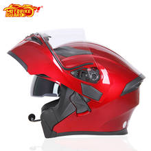 Motorcycle Double Visor Flip Up Helmet Bluetooth-compatible Helmets Racing 4 Seasons Headgear Casco Removable Lining Helmet 2024 - buy cheap
