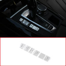 Liga de alumínio prata carro modo de condução botão adesivo lantejoulas decorativas para bmw x5 x6 f15 f16 2014-2018 auto acessório interior 2024 - compre barato