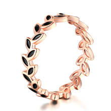 Zhuyang anel de folha em ouro rosado zyr183, cristais austríacos de alta qualidade em tamanhos completos 2024 - compre barato