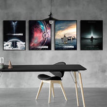 Imágenes modulares de estilo nórdico, póster interestelar, tema de ciencia ficción espacial, película, lienzo, pintura, arte de pared, decoración del hogar, impresión 2024 - compra barato