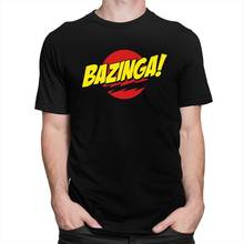 Модные футболки с надписью «Теория большого взрыва», Мужская хлопковая футболка с коротким рукавом Bazinga, футболка для отдыха Sheldon Cooper TBBT, ТВ-шоу, лучший веер, подарок 2024 - купить недорого