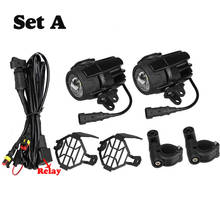 Para bmw r1200gs adv f800gs f700gs f650gs k1600 motocicleta luzes de nevoeiro led auxiliar luz nevoeiro assemble condução da lâmpada 40w 2024 - compre barato