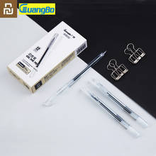Youpin Guangbo ручка с простыми гелевыми чернилами 0,38 мм/0,5 мм черные/красные нейтральные ручки прозрачная ручка длиной 1000 м школьные принадлежности 12 шт. 2024 - купить недорого