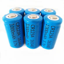 6pcs/lot SHSEJA 3.7V 1000mAh CR123A 16340 rechargeable battery protection CR123a 16340 lithium ion rechargeable lithium battery 2024 - buy cheap