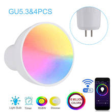 New Wifi Smart LED Light Bulb GU10/GU5.3/E27 APP Remote Control Dimmable Switch Compatible for Amazon Alexa/Google Assistant 2024 - buy cheap