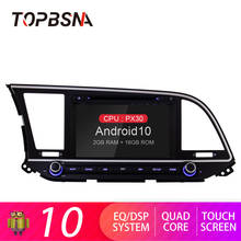 TOPBSNA-reproductor Multimedia con Android 10 y navegación GPS para Hyundai, autorradio estéreo 2 Din con DVD, WIFI, para Hyundai Elantra 2016 2017 2018 2024 - compra barato