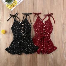 Summer Toddler Kids Baby Girl Floral Strappy Romper Casual Sling Jumpsuit Clothes Outfit 1-6Y 2024 - buy cheap