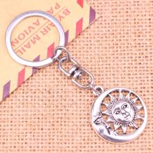 New Fashion Keychain 26 mm sun moon Pendants DIY Men Jewelry Car Key Chain Ring Holder Souvenir For Gift 2024 - buy cheap