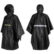 Chubasquero impermeable para bicicleta para hombre y mujer, ropa impermeable para senderismo, Camping, con Reflector, Poncho impermeable con tira reflectante 2024 - compra barato