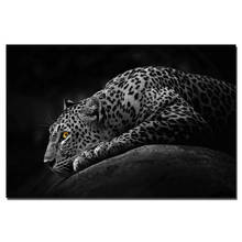 Leopard Black and White HD Picture Nordic Style Wall Art Poster Canvas Prints Paintings for Living Room Decor 2024 - buy cheap