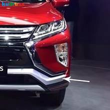 For Mitsubishi Eclipse Cross 2017 2018 2019 2020 ABS Matte Front Bumper Cover Trim Molding Protector Strips Car Styling 2pcs 2024 - buy cheap