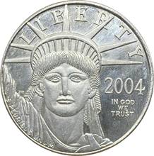 United States Of America 2004 Year Statue of Liberty 100 Dollars Eagle Bullion Coinage Plated Silver Copy Commemorative Coins 2024 - buy cheap