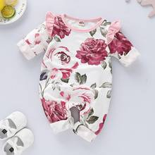 Flower Infant Toddler Baby Girl Romper Long Sleeve Newborn Girl Jumpsuit Spring Autumn Kids Girls Clothing 2024 - buy cheap