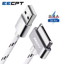 EECPT USB кабель для iPhone 4S 4 s iPad 2 3 iPod Nano iTouch 30 Pin оригинальный зарядный кабель нейлоновый плетеный провод для зарядки данных 2024 - купить недорого