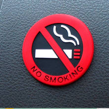Pegatina de coche con logotipo de advertencia de No fumar para skoda, golf 4, toyota aygo, audi a4, b7, renault megane 3, volkswagen polo 6r, audi a1 2024 - compra barato