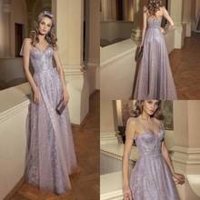 2020 Evening Dresses O-Neck Short Sleeves Lace Appliques Special Occasion Gowns Backless Floor Length A Line Prom Dress 2024 - buy cheap