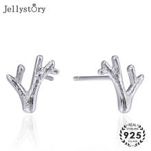 Jellystory-pendientes de plata de ley 925 con forma de asta, joyería fina, para bodas y fiestas 2024 - compra barato