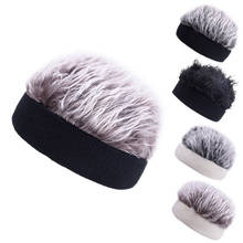 Novelty Hair Visor Sun Cap Wig Peaked Adjustable Baseball Hat With Fake Hairs Toupee Funny Hair Snapback Hats 2024 - buy cheap