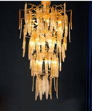 Light luxury post-modern copper branch crystal chandelier French living room dining room lamp American minimalist designer villa 2024 - buy cheap