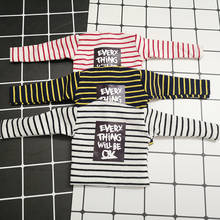 Red,White,yellow Stripe Long Sleeve T-shirt for Blyth Doll Clothes Shirt Doll accessories(fit Blyth,ob24,Barbies,Azone,1/6 Doll) 2024 - buy cheap