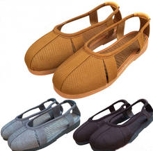 Sandalias budistas de color amarillo/gris/café para verano, zapatos de meditación zen, zapatos de Buda, shaolin, monje, kung fu, wushu, promoción 2024 - compra barato