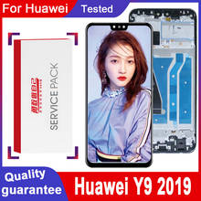 5 шт./лот оригинальный 6,5 ''10 сенсорный ЖК-дисплей для Huawei Y9 2019 ЖК-дисплей с сенсорным экраном дигитайзер в сборе JKM-LX1 JKM-LX2 JKM-LX3 2024 - купить недорого