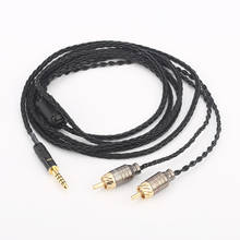 Cable de Audio HiFi para reproductor de auriculares, 2,5/3,5/4,4mm, macho equilibrado a 2 RCA macho, 24AWG, OCC, plateado 2024 - compra barato