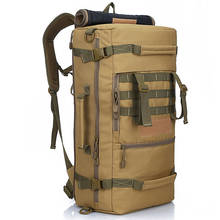 Mochila masculina militar tática, bolsa de 50l para acampamento, bolsa para caminhada, montanhismo, mochila de viagem 2024 - compre barato