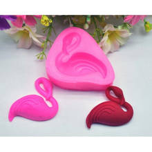 3D Beautiful Flamingo Fondant Silicone Mold, Candle Moulds, Cake Mould Sugar Craft Tools 2024 - buy cheap