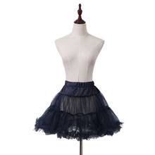 Women Lolita Tulle Petticoat Vintage Swing Tutu Skirt Elastic Waist Hoopless Underskirt Cosplay Ruffles Crinoline Bustle 2024 - buy cheap