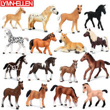 Boneco colecionável animal selvagem, brinquedo de modelo de cavalo sólido decorativo da casa para crianças 2024 - compre barato