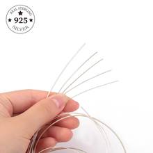 925 Sterling Silver Findings Wire Thread Metal String Line  0.4 -1.2mm for Necklace Bracelet Earring Jewelry Makings 2024 - buy cheap