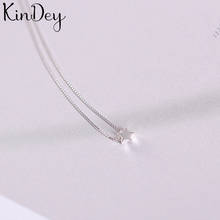 Kindey-collares de estrella de Color plateado Simple, colgantes coreanos para mujer, collares llamativos, regalos de navidad 2024 - compra barato