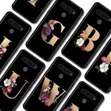Phone Case for LG K40 K40s K41s K50s K51s K61 G6 G7 G8 ThinQ Q51 Q60 Q61 Q70 Cover Elegant floral Letter Black Soft Shell 2024 - buy cheap