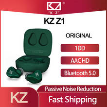 TWS-наушники KZ Z1 с поддержкой Bluetooth 5,0 и сенсорным управлением 2024 - купить недорого