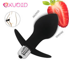 EXVOID-vibrador Anal para hombres, Juguetes sexuales para masaje de próstata Gay, productos para adultos, tapón de silicona para el culo, Sex Shop, vibrador de cuentas anales 2024 - compra barato