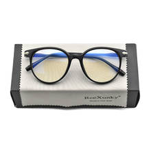 Gafas de ordenador antirayos azules para hombre y mujer, anteojos Unisex con marco redondo para videojuegos Vintage, con bloqueo de luz, novedad de 2021 2024 - compra barato