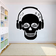 Vinyl Wall Sticker Headset DJ Night Club Dance Music Unique Wall Sticker for Nightclub disco Rock Bedroom Decal decor HQ016 2024 - buy cheap
