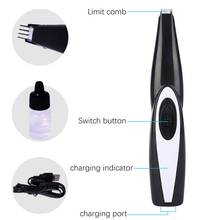 Professional Dog Hair Trimmer USB Rechargeable Pets Hair Trimmer for Dogs Cats Pet Hair Clipper Grooming Kit #0 2024 - compre barato