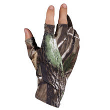 1 Pair Camo Fishing Gloves Hunting Gloves Finger Protector Anti-Slip 3 Fingers Cut for Camping Riding Cycling Fishing Equipment 2024 - buy cheap