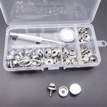 15pcs Press Studs Snap Fasteners Poppers Sewing Clothing Snaps Button Snap Fastener Installation Kit 2024 - buy cheap