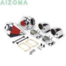 Kit de filtro para admissão de ar duplo de motocicleta, lingote de alumínio, para suzuki boulevard m109 m109r 2006-2012 intruder vzr 1800 2024 - compre barato