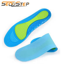 Silicone Sport Shoes Pad Running Insole Foot Care Plantar Fasciitis Massaging Shock Absorption Pads Shoes Pad Size 36 To 46 2024 - buy cheap