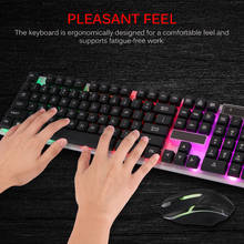 LED PC Gamer Gaming Keyboard And Mouse Set Wired Combo 2.4G Keyboard Gamer Keyboard Illuminated Gaming Keyboard Set For Laptop 2024 - buy cheap