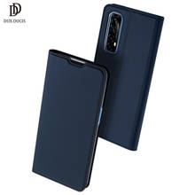 Кожаный чехол Realme для телефона DUX DUCIS Skin Pro Series, чехол-книжка с бумажником в деловом стиле для Realme7 Asia RMX2151, аксессуары для карт 2024 - купить недорого