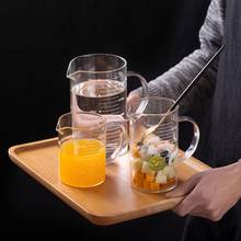 Copos de borosilicato de grau alimentício, 350/500/1000ml, potes de medição de vidro, acessórios de cozinha, leite e jucie, copo de medição de vidro 2024 - compre barato