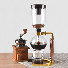 Novo sifão estilo casa cafeteira chá sifão pote máquina de café a vácuo tipo de vidro filtro de máquina de café 3 xícaras 2024 - compre barato
